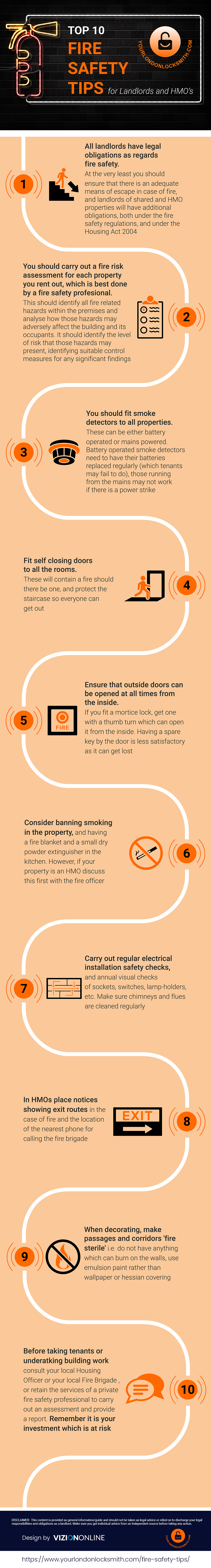 Fire Safety Tips Infographic